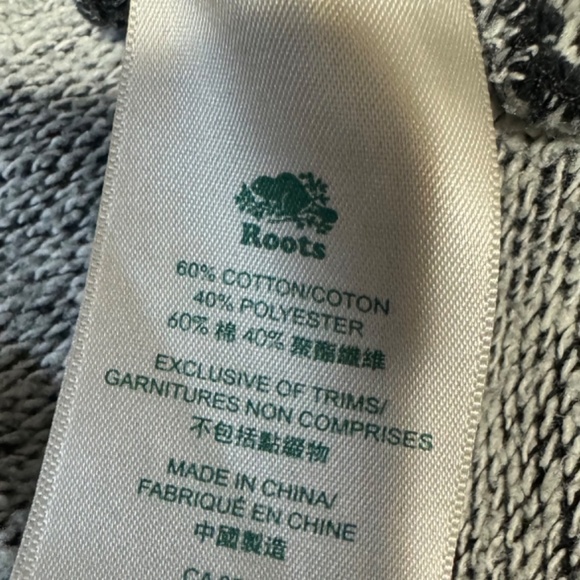 Roots Kanga Salt Pepper Hoodie Sweatpants Track Suit 2 Piece Set Mens Small - Picture 4 of 11